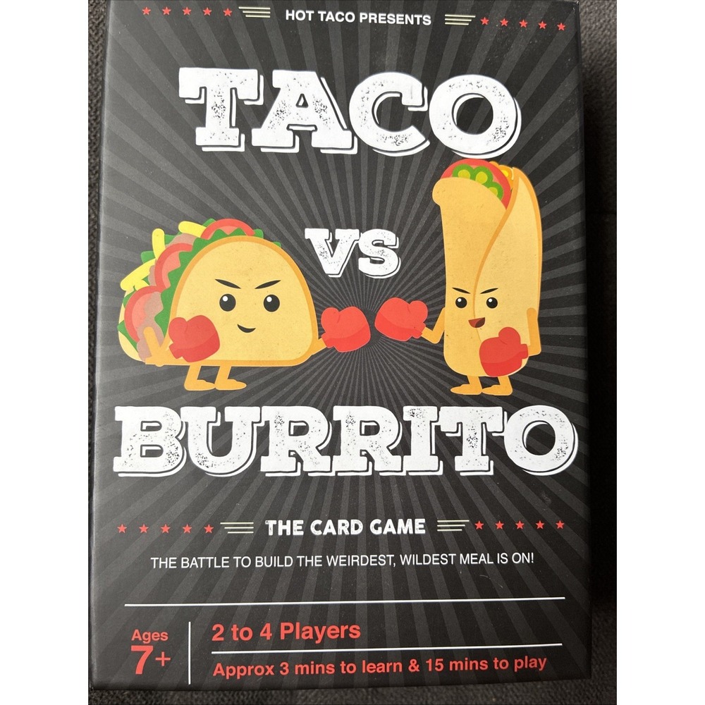 Taco vs Burrito The Card Game Kids Family Fun Game Night 2018 Strategy